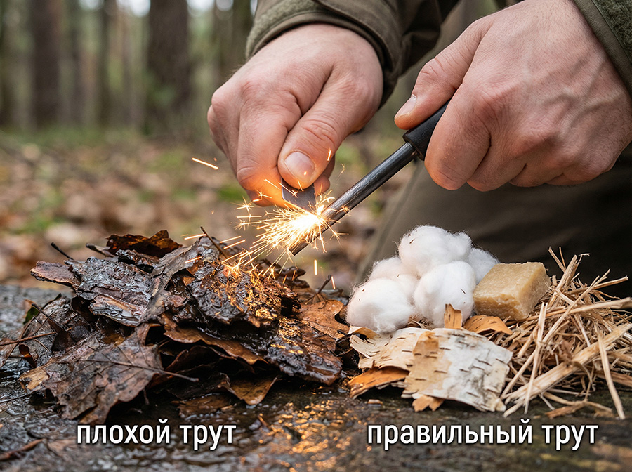 Искра есть, а огня нет: неподходящий трут
